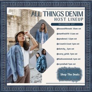 NOV 1 @10:00 AM EST ALL THINGS DENIM